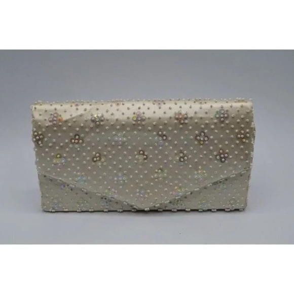 Emson  Beaded Sequined Clutch - Picture 1 of 10